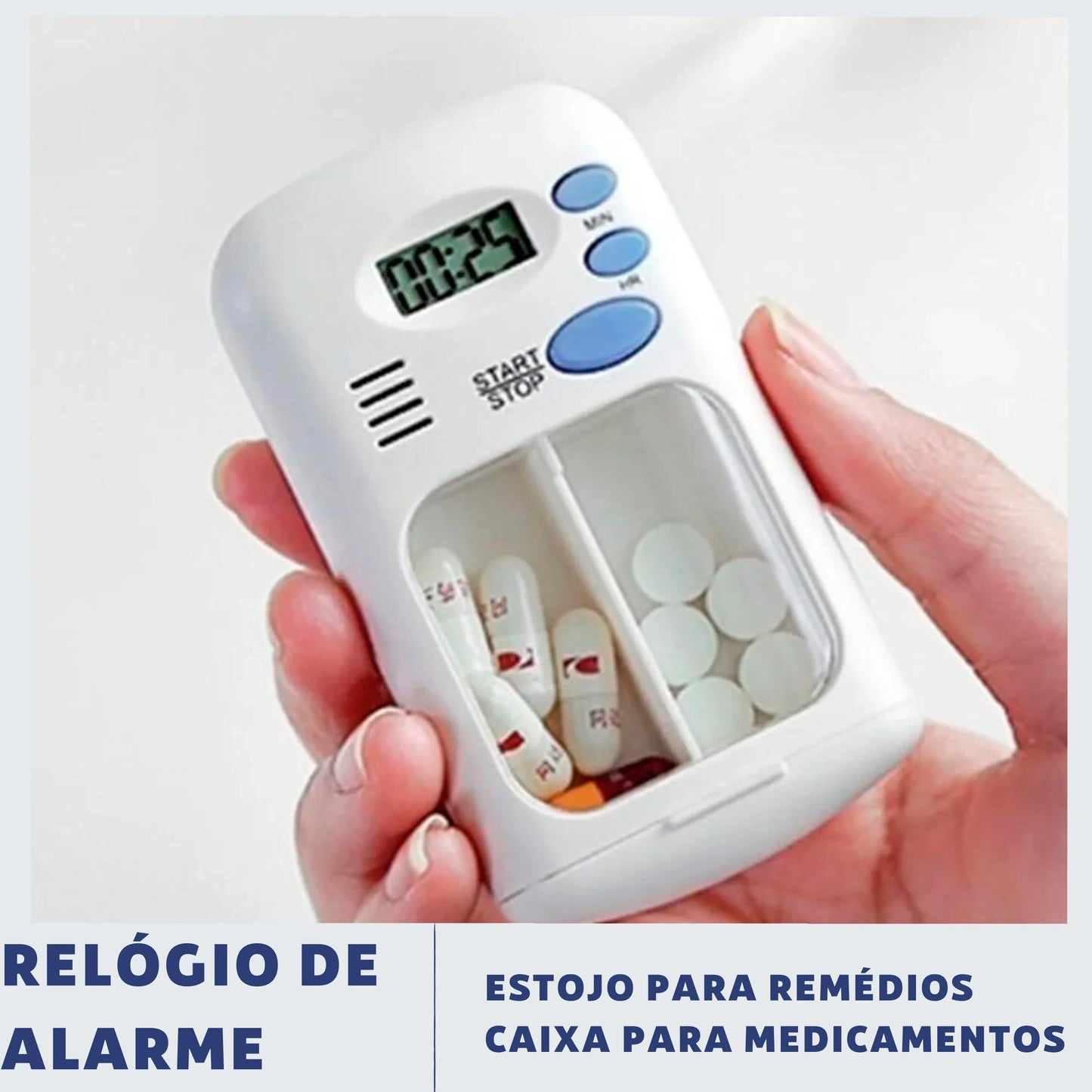 Porta Pílula com Alarme